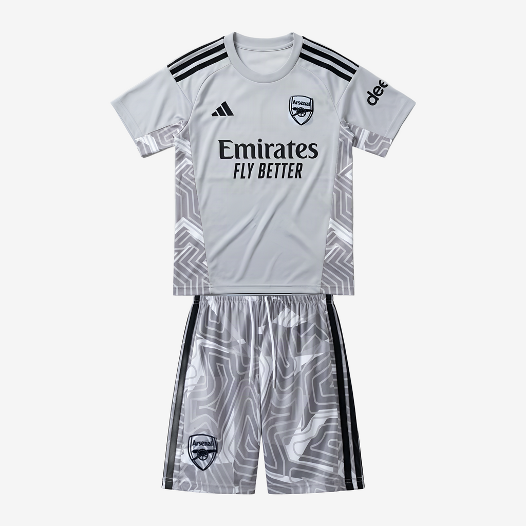 Arsenal Goalkeeper 26/27 Kids Shirt Kit - Grey