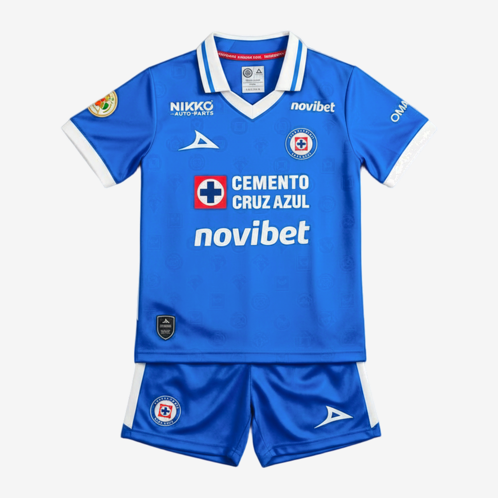 Cruz Azul Home 26/27 Kids Shirt Kit