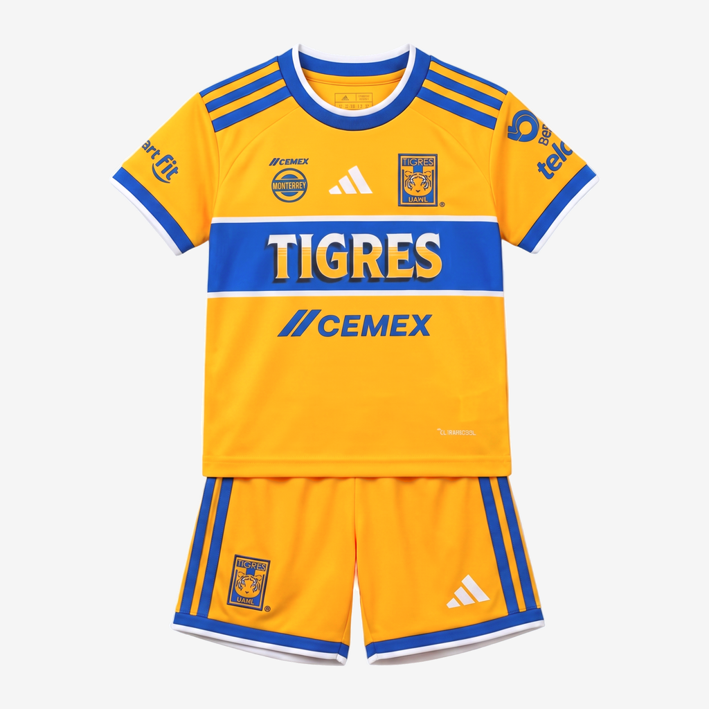 Tigres Home 26/27 Kids Shirt Kit