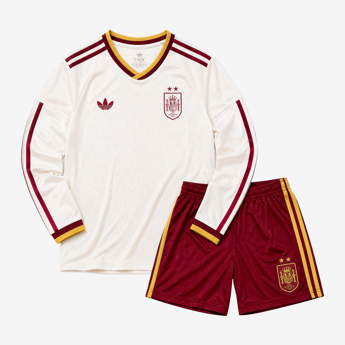 Spain Away 26/27 Kids Long Sleeve Shirt Kit