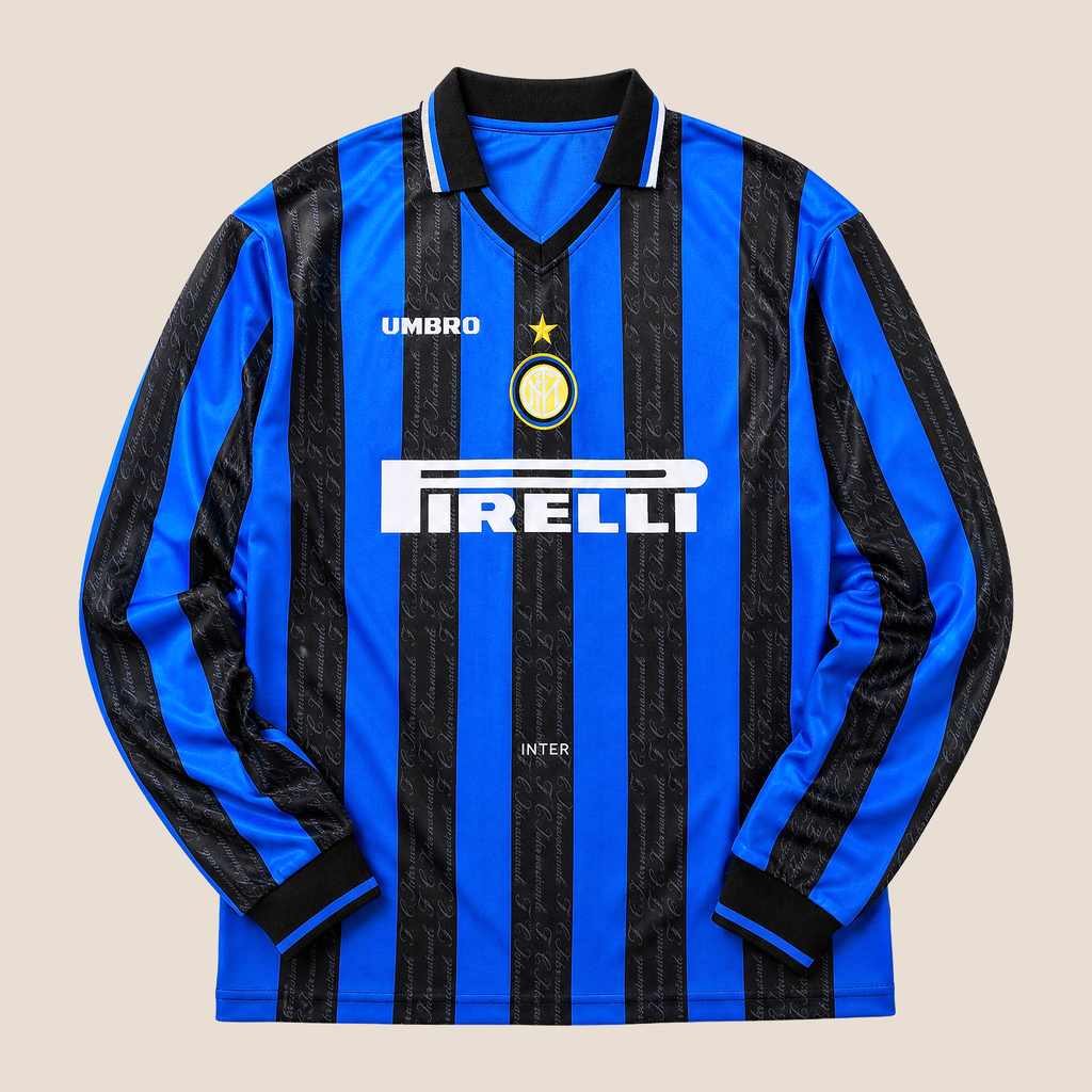 Inter Milan Retro Home 97/98 Men's Long Sleeve Shirt