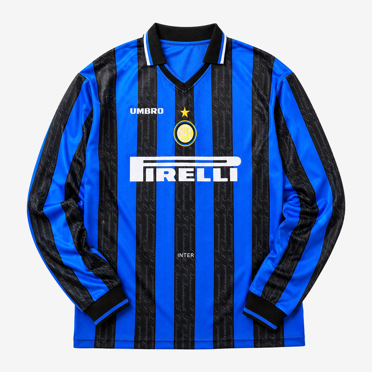 Inter Milan Retro Home 97/98 Men's Long Sleeve Shirt