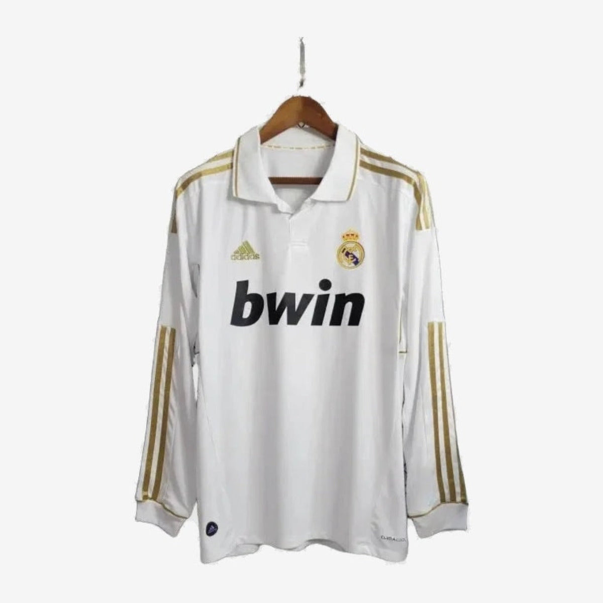 Real Madrid Retro Home 11/12 Men's Long Sleeve Shirt