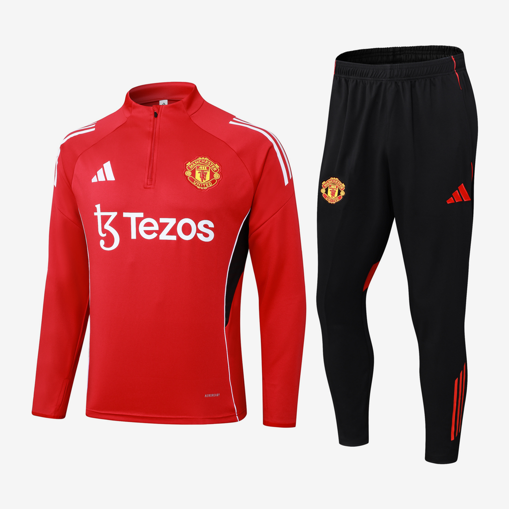 Manchester United Training Suit 26/27 - Red and Black