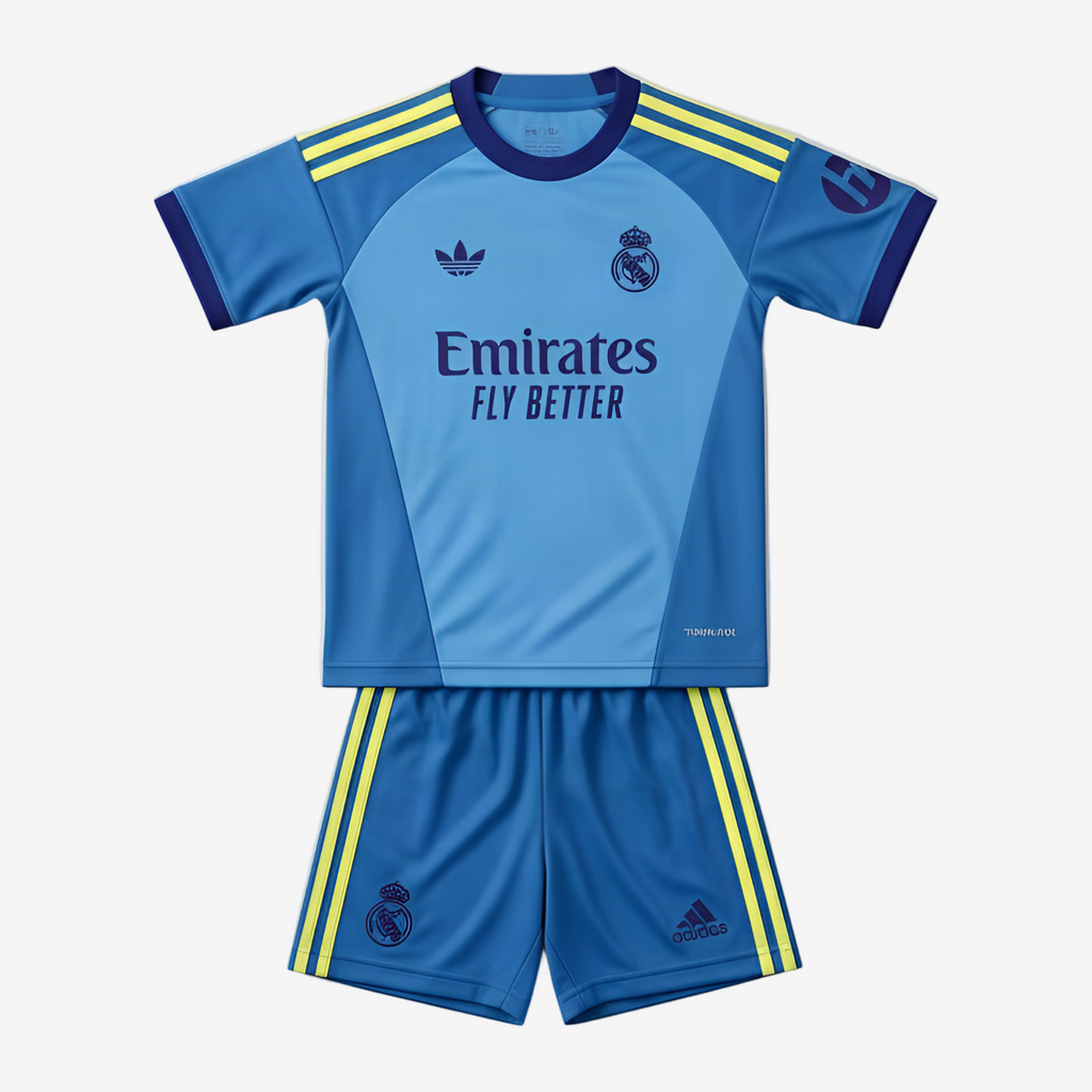 Real Madrid Goalkeeper 26/27 Kids Shirt Kit - Teal