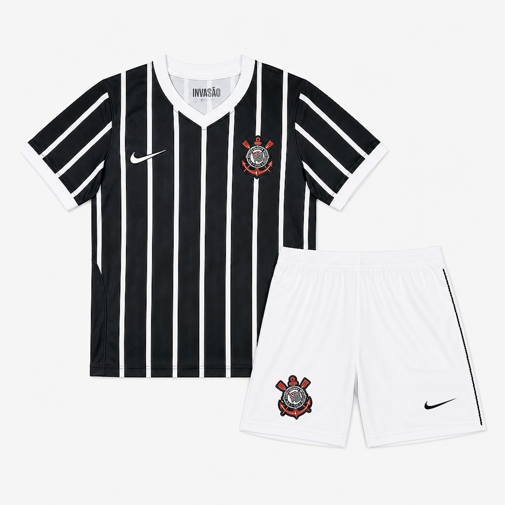 Corinthians Away 26/27 Kids Shirt Kit