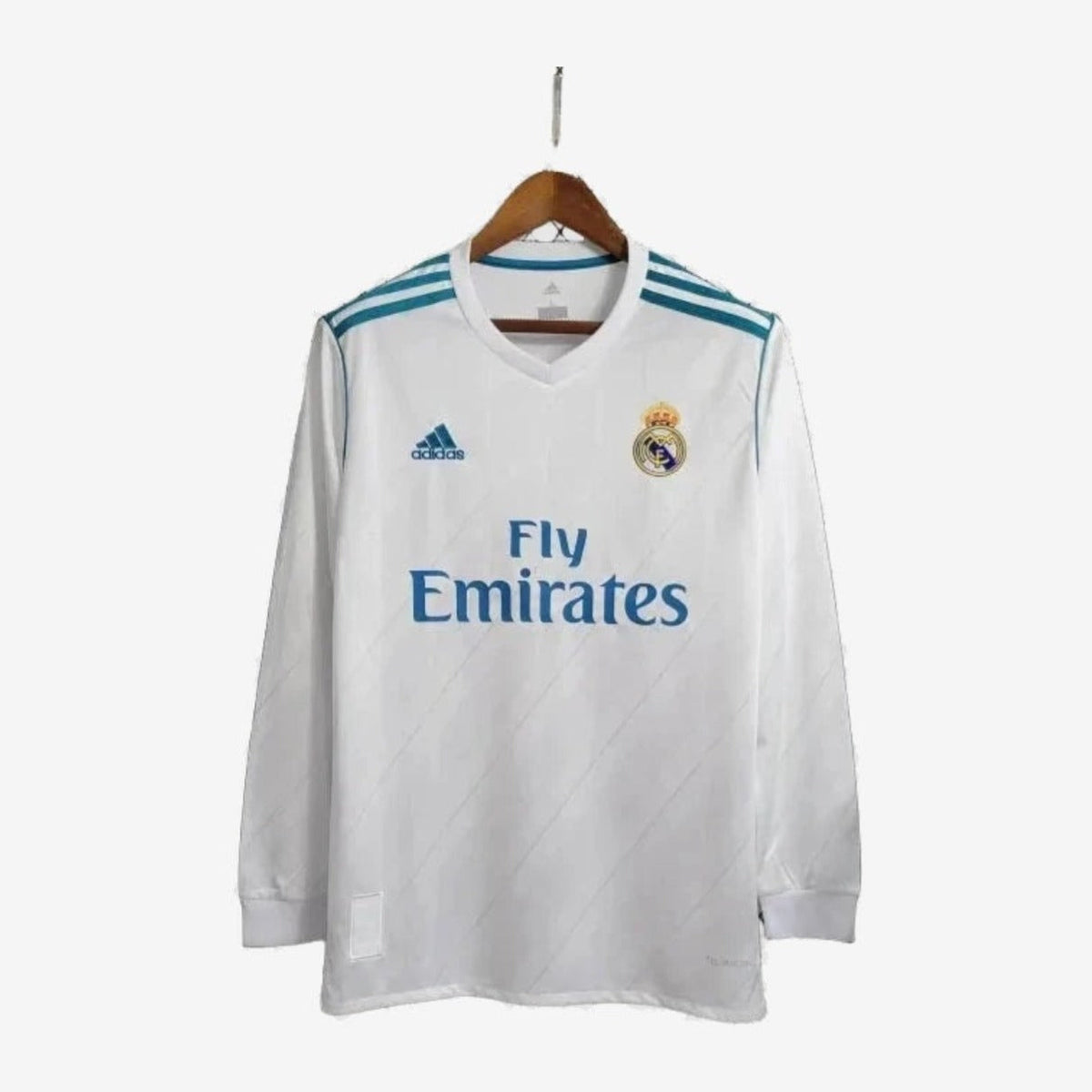 Real Madrid Retro Home 17/18 Men's Long Sleeve Shirt