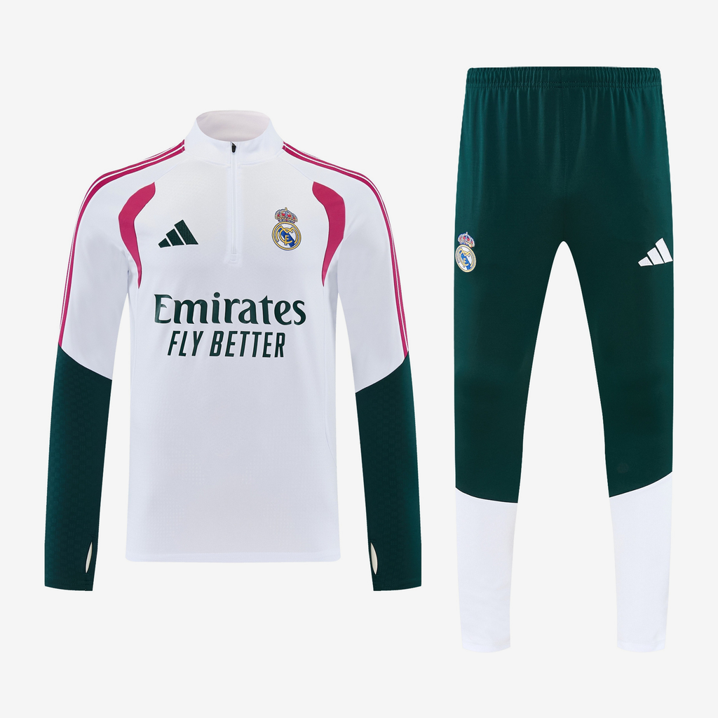 Real Madrid Training Suit 26/27 - White and Green