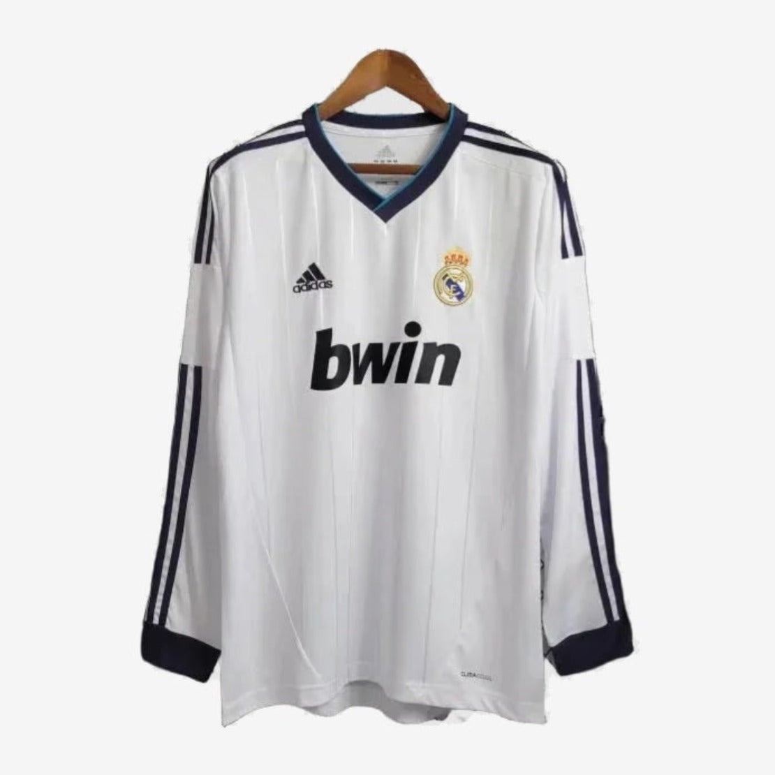 Real Madrid Retro Home 12/13 Men's Long Sleeve Shirt