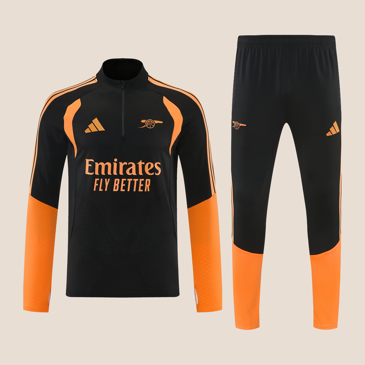 Arsenal Training Suit 26/27 - Black and Orange