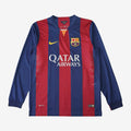 Barcelona Retro Home 14/15 Men's Long Sleeve Shirt