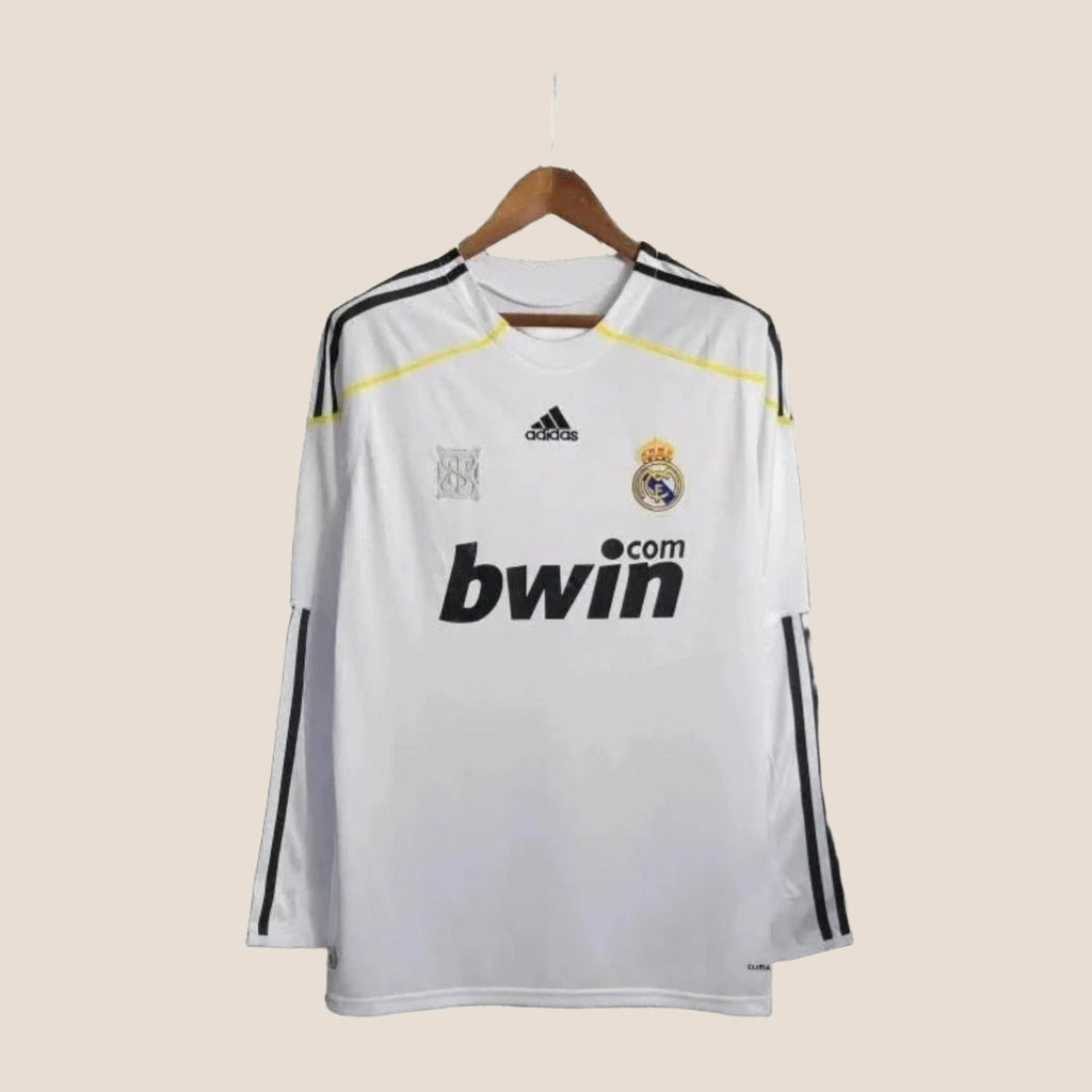 Real Madrid Retro Home 09/10 Men's Long Sleeve Shirt