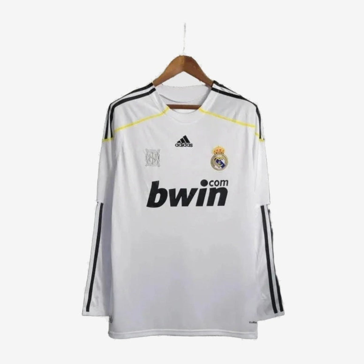 Real Madrid Retro Home 09/10 Men's Long Sleeve Shirt