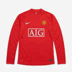 Manchester United Retro Home 07/08 Men's Long Sleeve Shirt