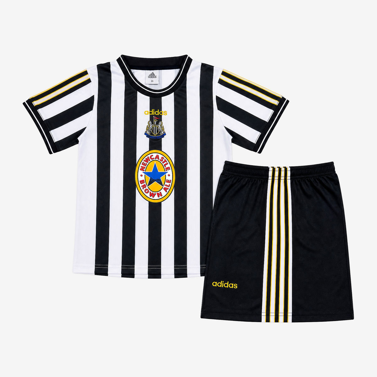 Newcastle United Retro Home 97/99 Kids Shirt Kit