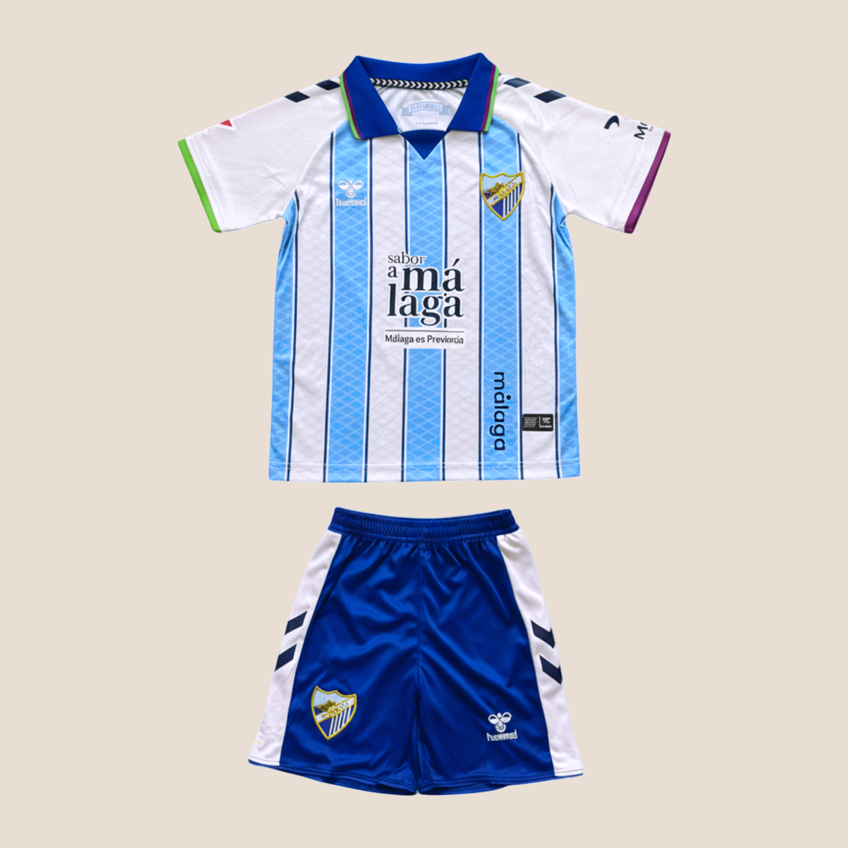 Malaga Home 26/27 Kids Shirt Kit