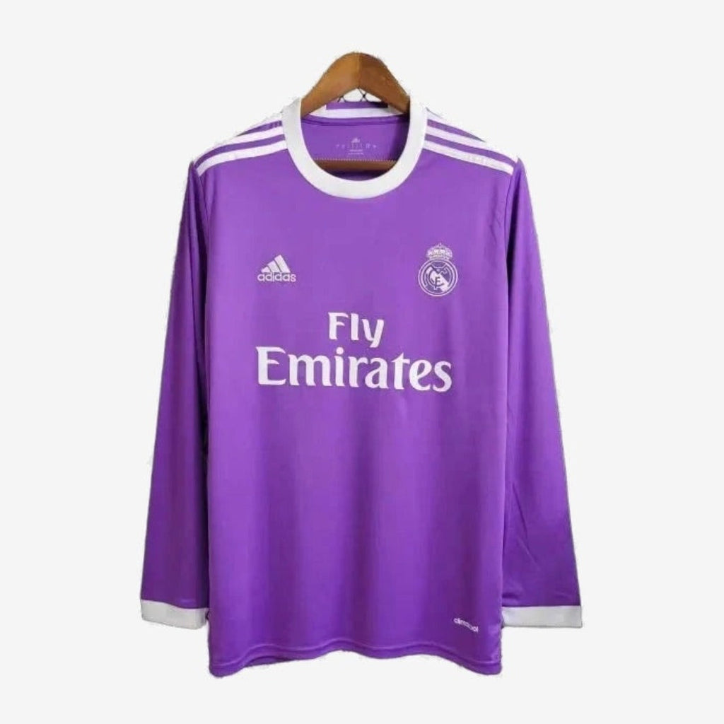 Real Madrid Retro Away 17/18 Men's Long Sleeve Shirt