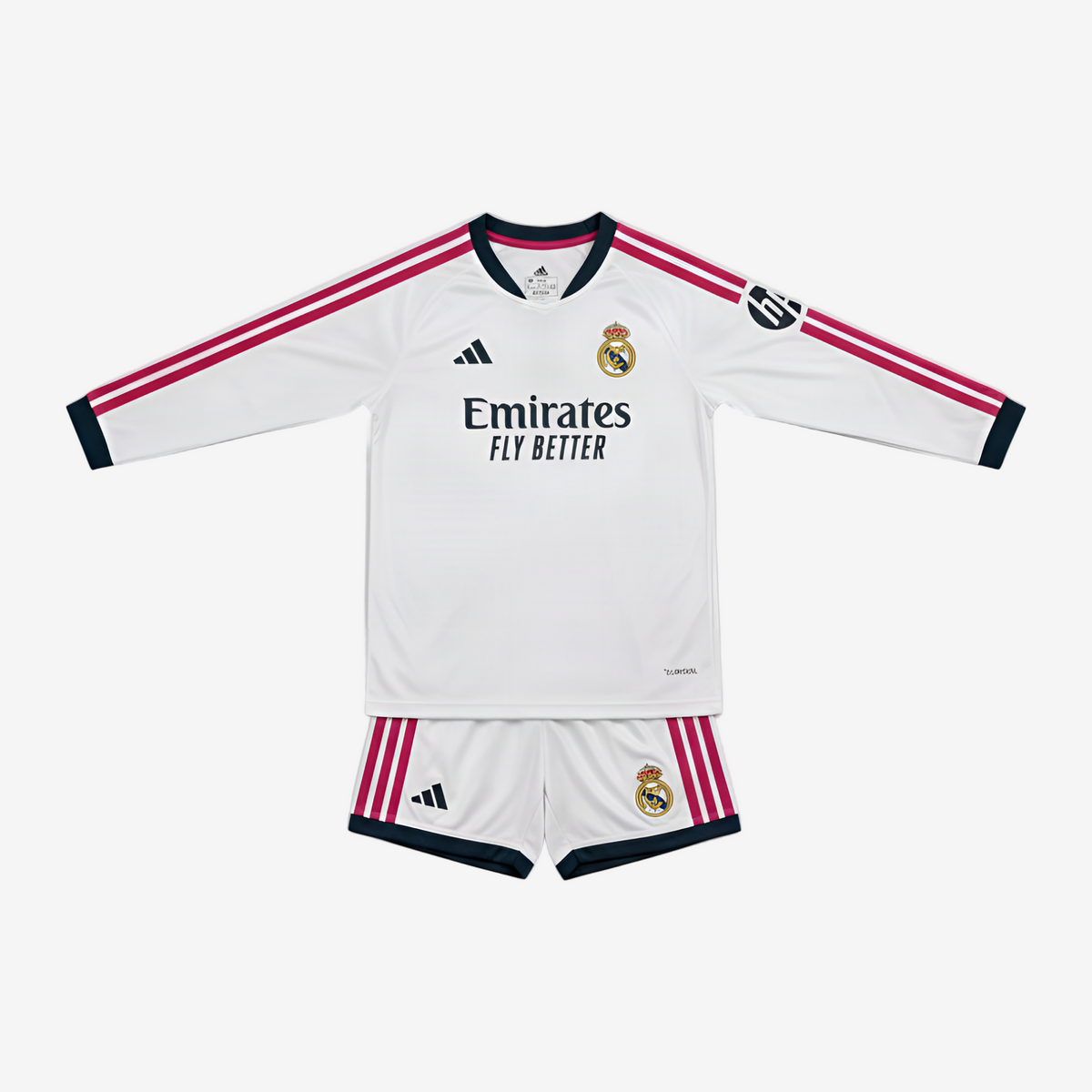 Real Madrid Home 26/27 Kids Long Sleeve Shirt Kit