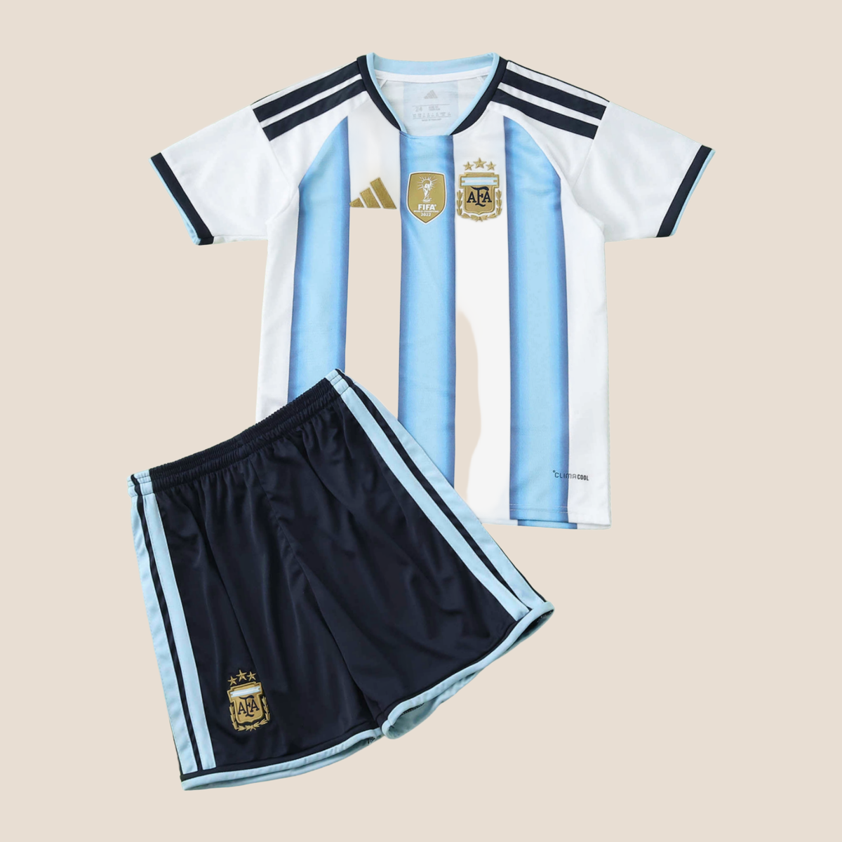 Argentina Home 26/27 Kids Shirt Kit