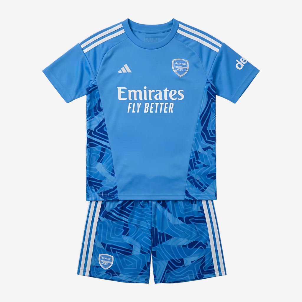 Arsenal Goalkeeper 26/27 Kids Shirt Kit - Blue