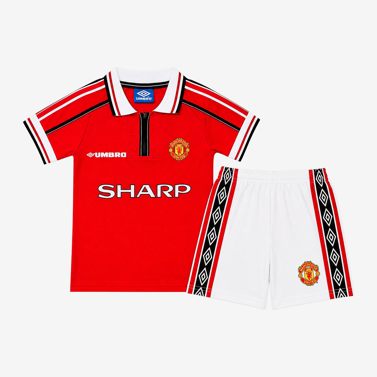 Manchester United Retro Home 98/99 Kids Shirt Kit