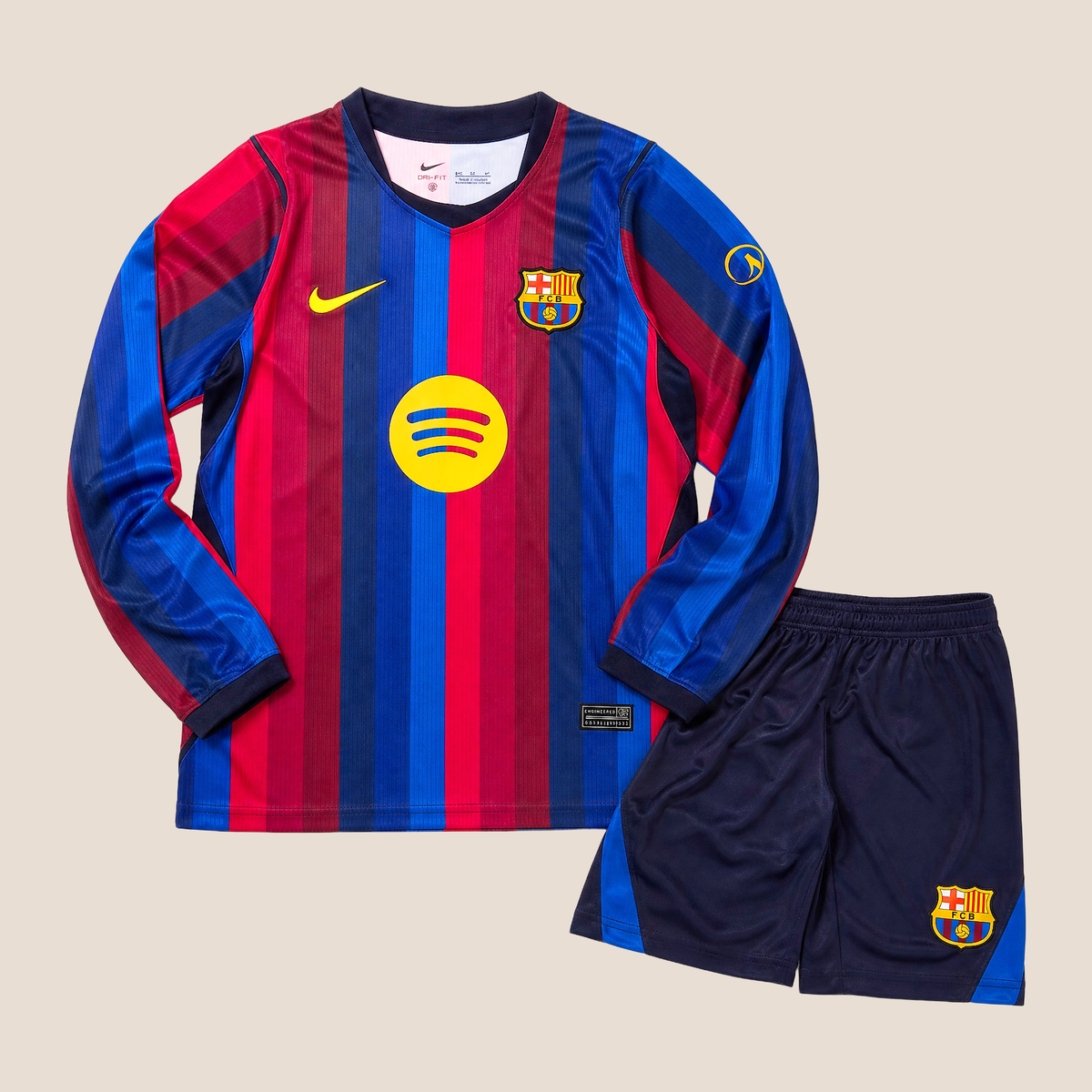 Real Madrid Home 26/27 Kids Long Sleeve Shirt Kit