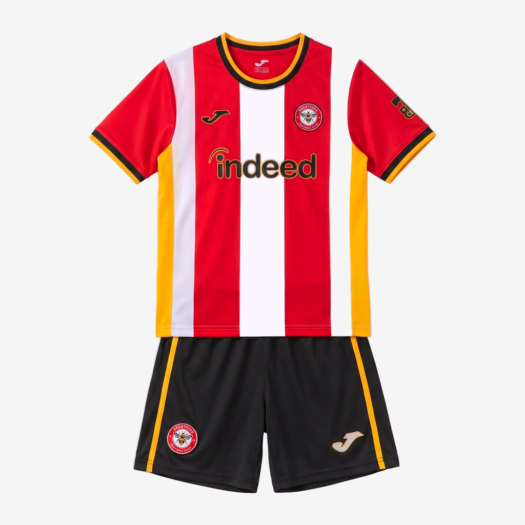 Brentford Home 26/27 Kids Shirt Kit
