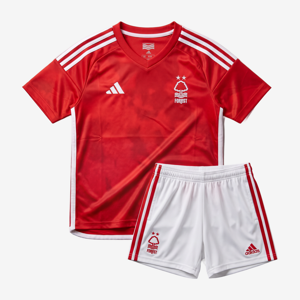Nottingham Forest Home 26/27 Kids Shirt Kit