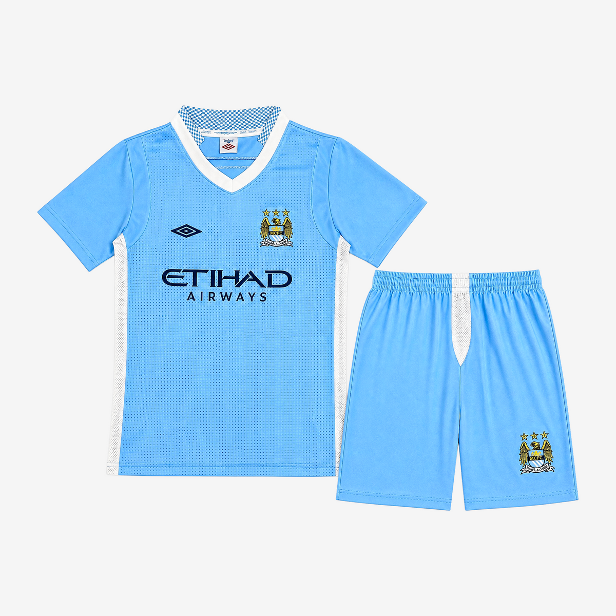 Manchester City Retro Home 11/12 Kids Shirt Kit