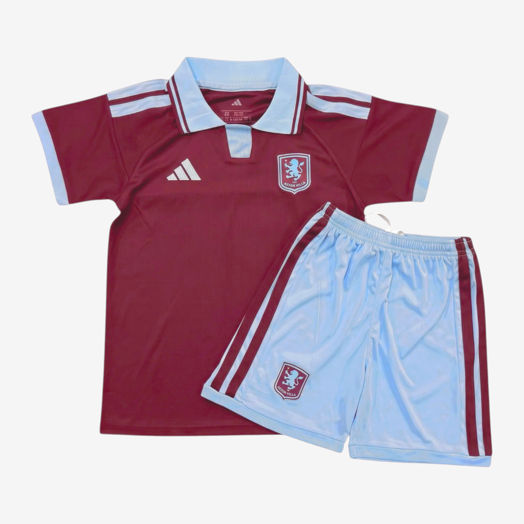 Aston Villa Home 26/27 Kids Shirt Kit