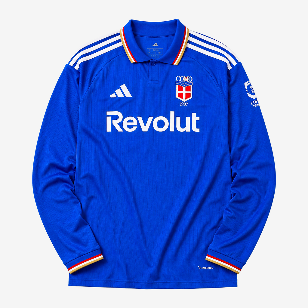 Como 1907 Home 26/27 Men's Long Sleeve Shirt