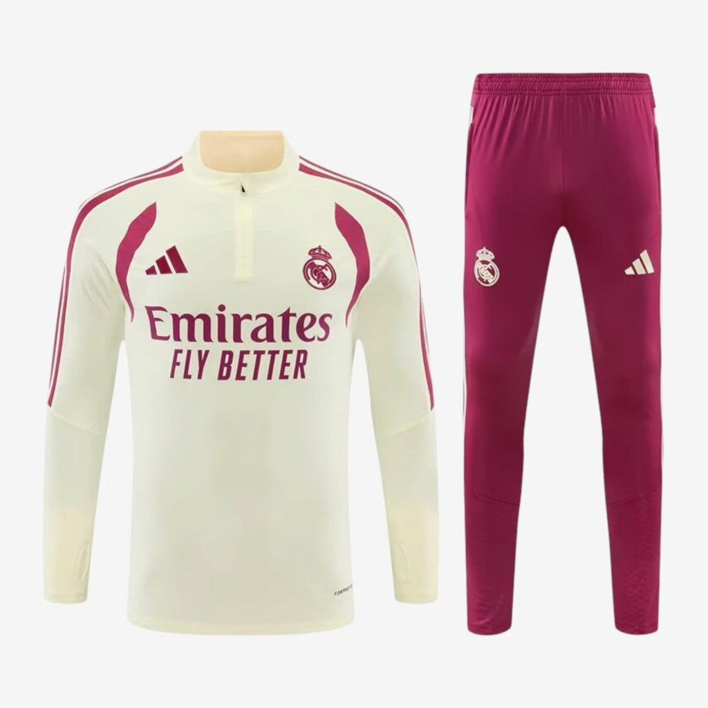 Real Madrid Training Suit 26/27 - Cream