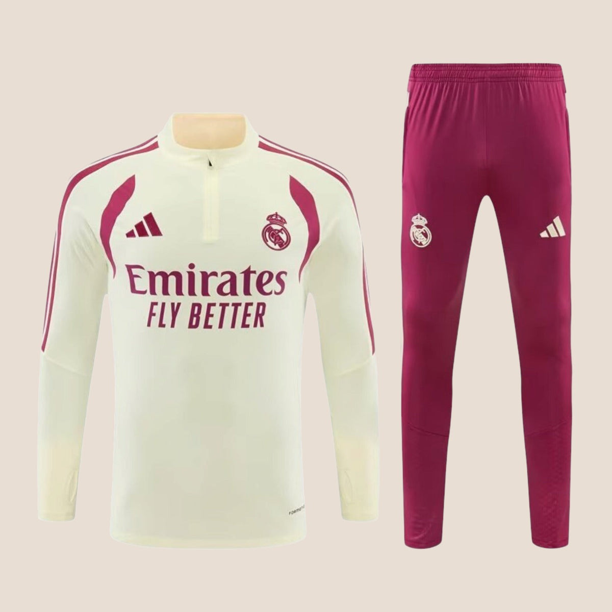 Real Madrid Training Suit 26/27 - Cream