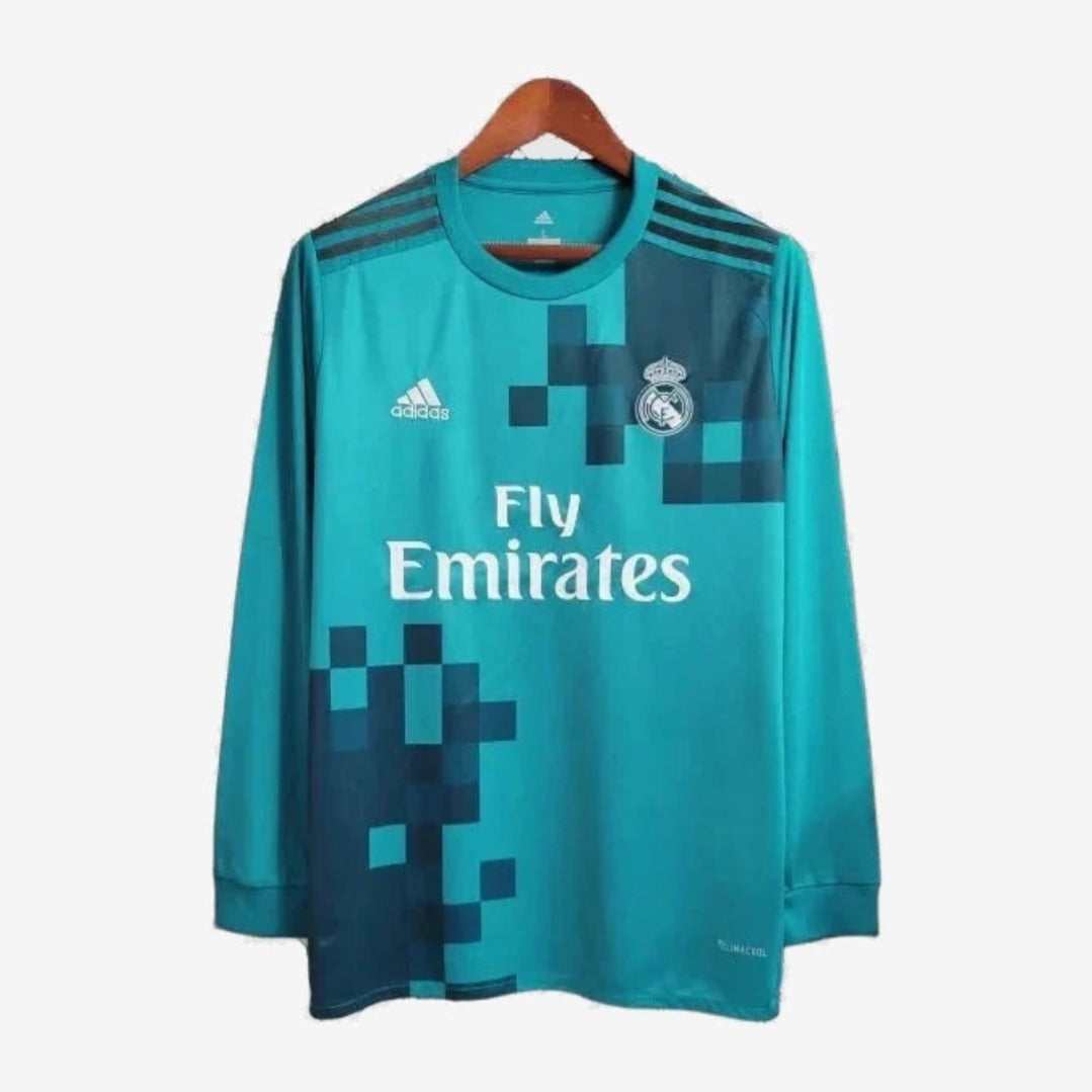 Real Madrid Retro 17/18 Men's Long Sleeve Shirt