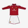 Manchester United Home 26/27 Kids Long Sleeve Shirt Kit