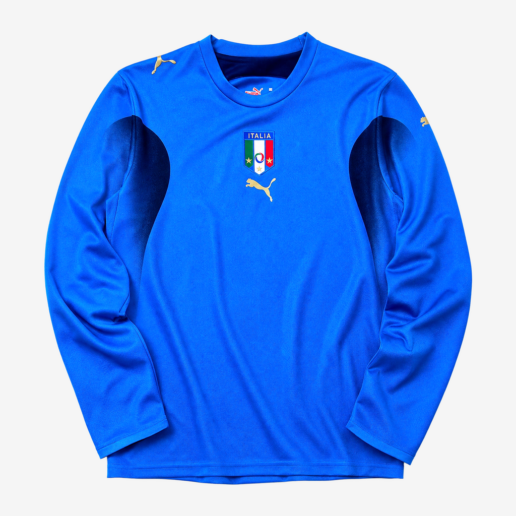 Italy Retro Home 2006 Men's Long Sleeve Shirt