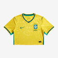 Brazil Home 26/27 Women's Crop Tank Top