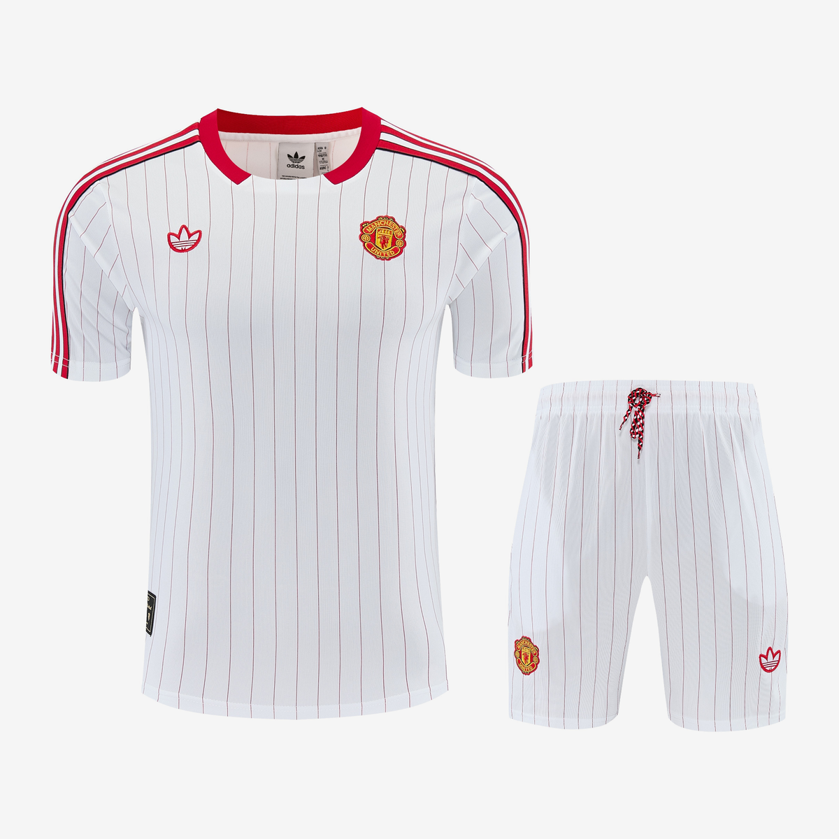 Manchester United Shirt and Shorts Set 26/27 - White Pinstripe