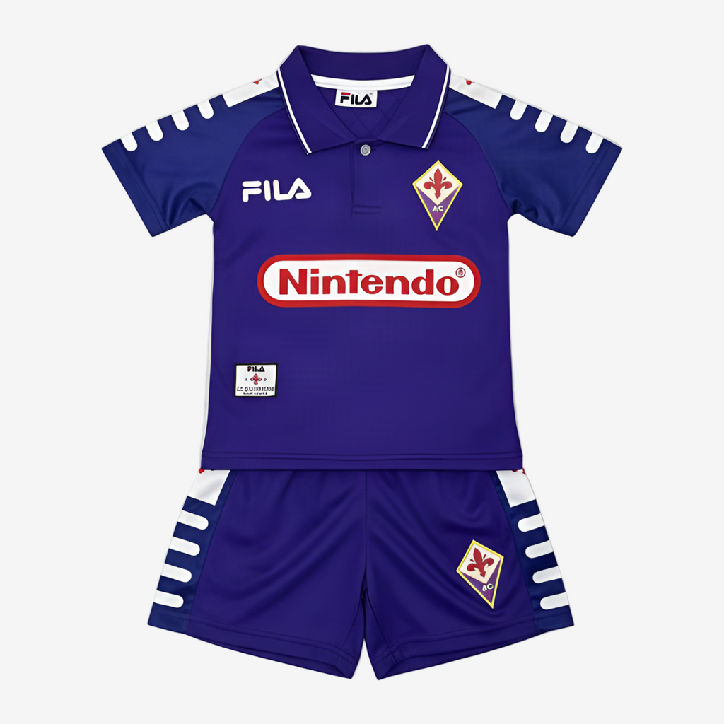 Fiorentina Retro Home 98/99 Kids Shirt Kit