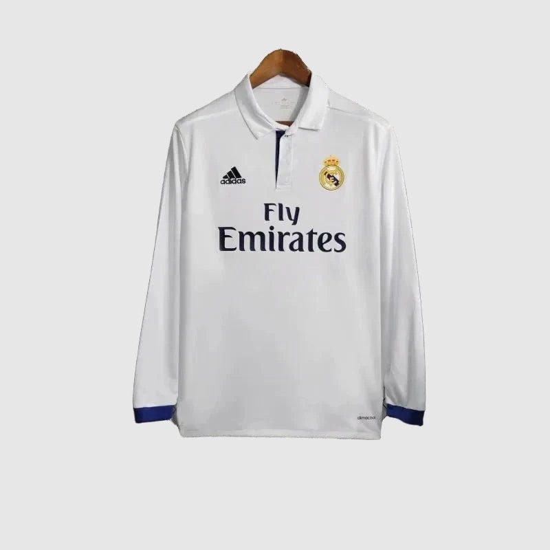 Real Madrid Retro 16/17 Men's Long Sleeve Shirt