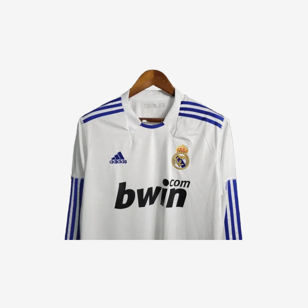 Real Madrid Retro Home 10/11 Men's Long Sleeve Shirt