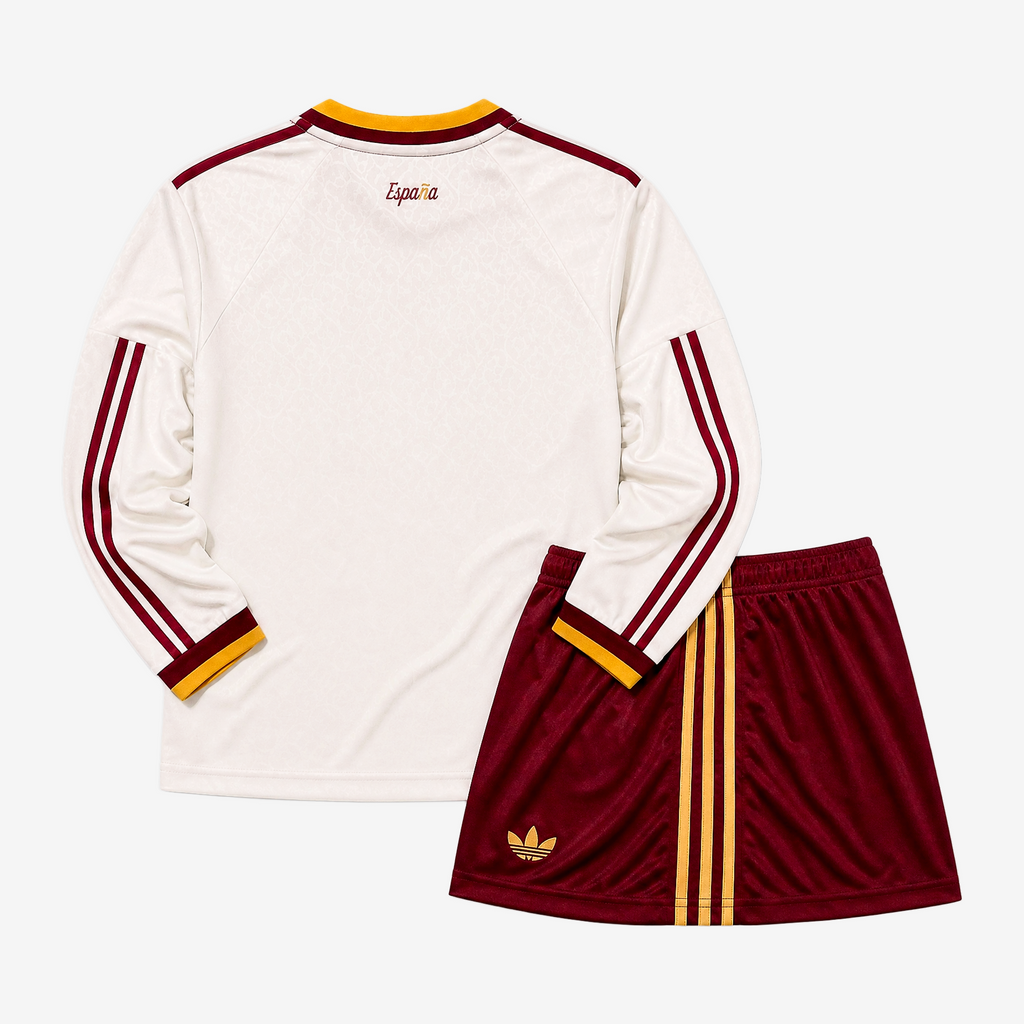 Spain Away 26/27 Kids Long Sleeve Shirt Kit