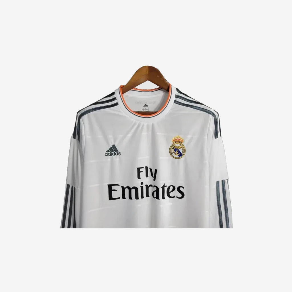 Real Madrid Retro Home 13/14 Men's Long Sleeve Shirt