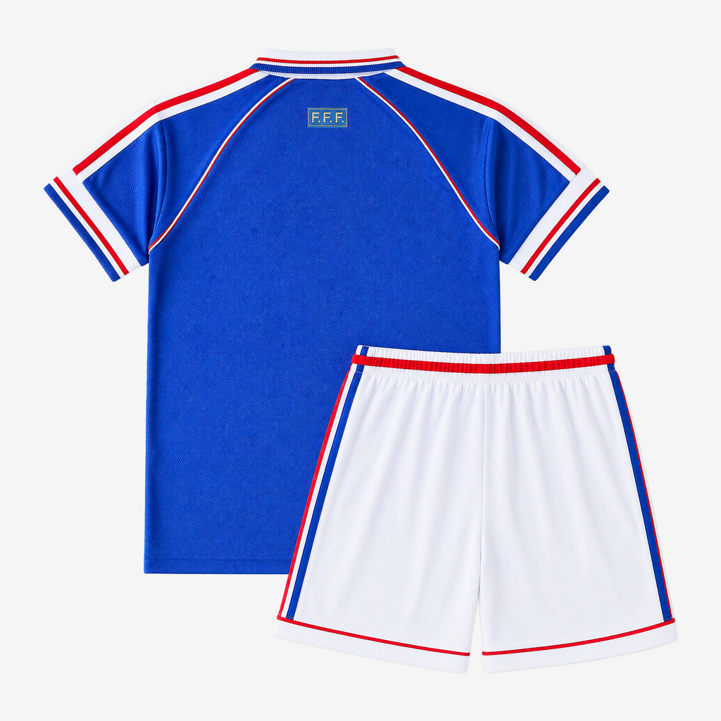 France Retro Home 1998 Kids Shirt Kit