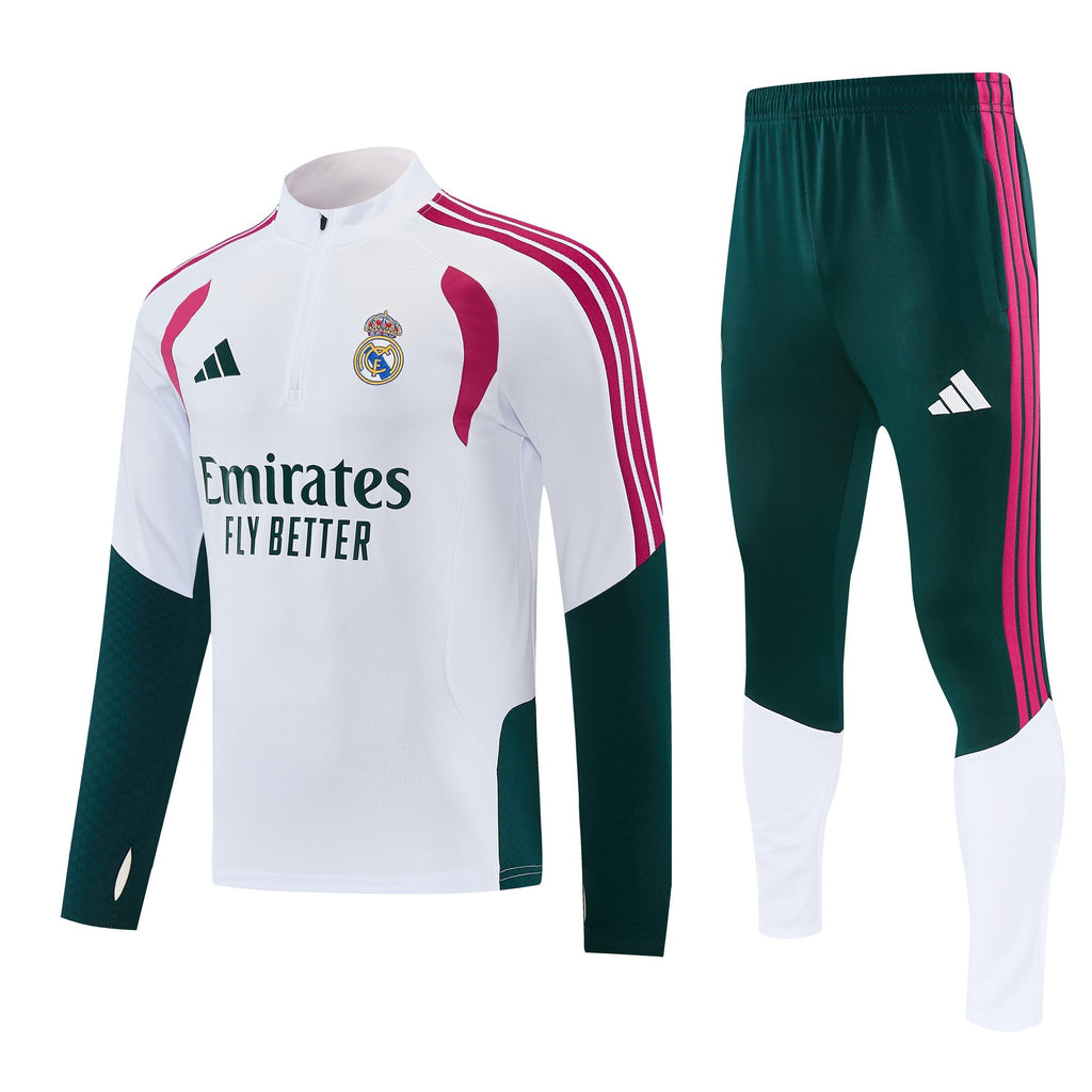 Real Madrid Training Suit 26/27 - White and Green