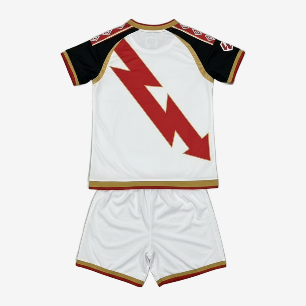Rayo Vallecano Home 26/27 Kids Shirt Kit