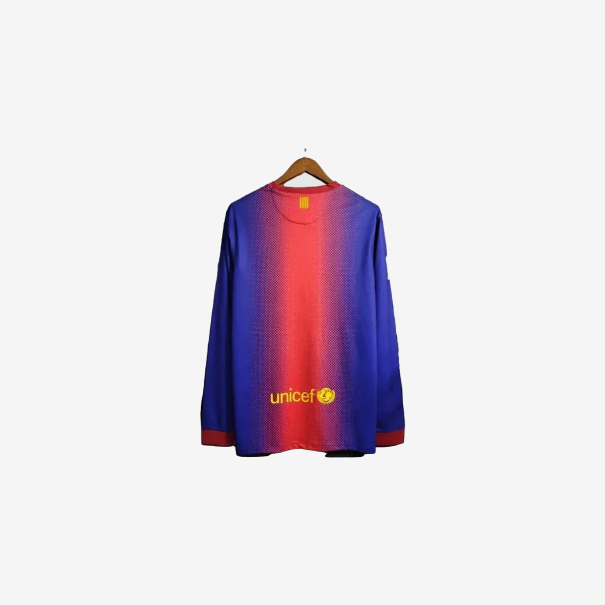 Barcelona Retro Home 12/13 Men's Long Sleeve Shirt
