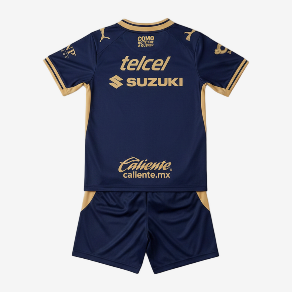 Pumas UNAM Home 26/27 Kids Shirt Kit