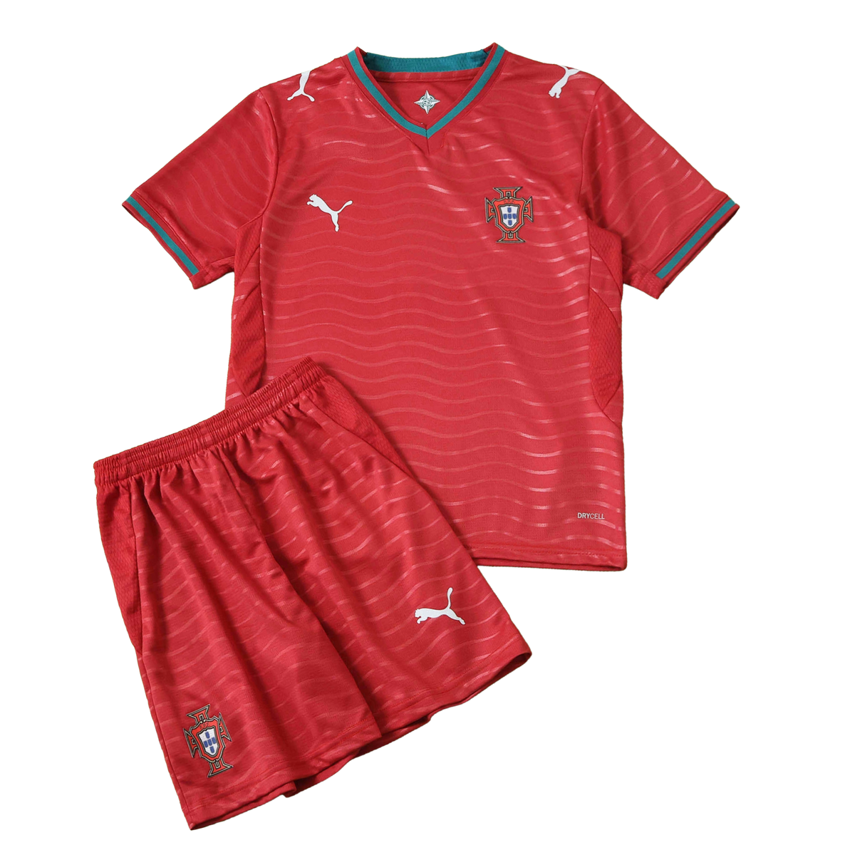 Portugal Home 26/27 Kids Long Sleeve Shirt Kit