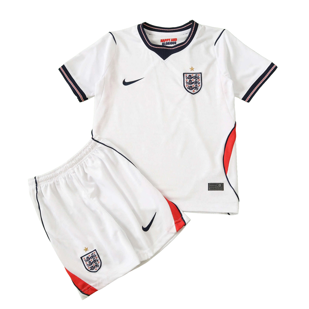 England Home 26/27 Kids Shirt Kit